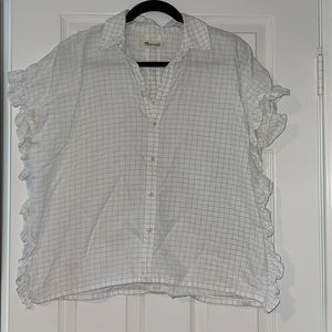 Madewell Ruffle Buttom Down